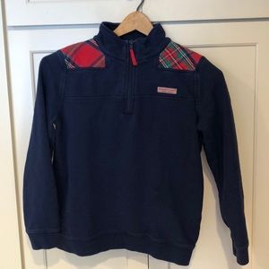 Vineyard Vines Navy Zip sweatshirt kids large 14.